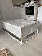 Houten salon tafel - whitewash, Huis en Inrichting, Slaapkamer | Bedden, Overige maten, Gebruikt, Wit, Hout