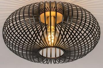 plafondlamp zwart goud 50cm bank hal bed tafel lamp tulband beschikbaar voor biedingen
