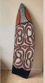 Groot oud Asmat Warrior shield, Papua Nieuw Guinea Tribal, Ophalen