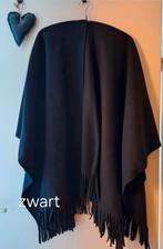 Boris - poncho + franjes zwart, Overige typen, Verzenden, Zwart, Zo goed als nieuw