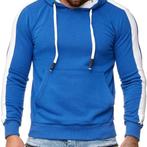 SALES! 1212 Blauw witte hoodie maat L, Ophalen of Verzenden, Nieuw, Maat 52/54 (L), Blauw