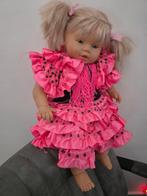 Pepita Spaanse grote pop in Spaanse roze jurk – 63 cm, Ophalen of Verzenden, Zo goed als nieuw, Overige typen