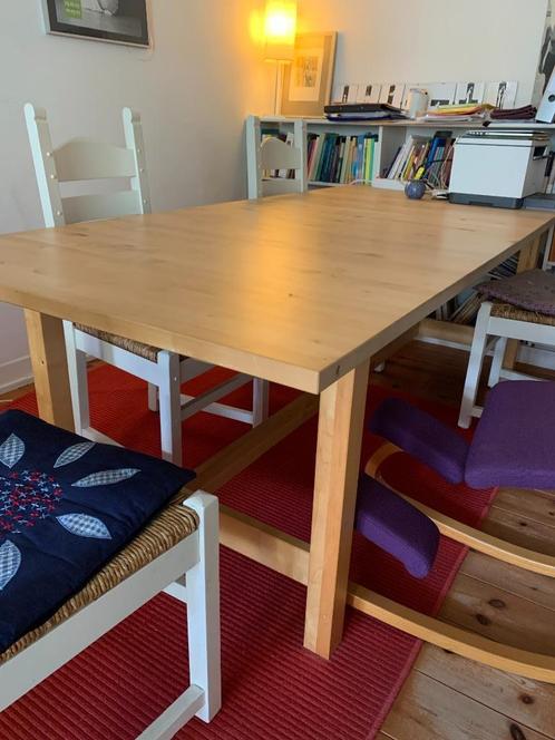 Uitschuifbare tafel Ikea Norden, 10-12 zitplaatsen, Huis en Inrichting, Tafels | Eettafels, Gebruikt, 50 tot 100 cm, 200 cm of meer