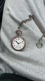 Antiek Zakhorloge met Ketting, Antiek en Kunst, Antiek | Klokken, Ophalen of Verzenden