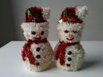 2x vintage sneeuwpop van Lametta, Diversen, Kerst, Ophalen of Verzenden, Zo goed als nieuw
