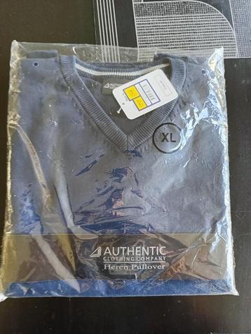 Nieuw New heren pullover trui donkerblauw XL Authentic beschikbaar voor biedingen
