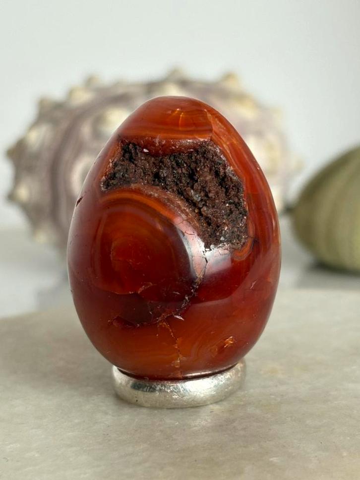 Carneool ei, Verzamelen, Mineralen en Fossielen, Ophalen of Verzenden