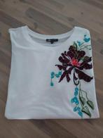 Prachtige didi top shirt katoen bloem kralen pailletten 44 ., Verzenden, Wit, Maat 42/44 (L), Zo goed als nieuw