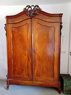 Biedermeier antieke linnenkast met kuif, Antiek en Kunst, Ophalen