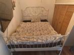 Ikea Bedframe metaal, Huis en Inrichting, Slaapkamer | Bedden, Wit, Tweepersoons, Ophalen of Verzenden, Zo goed als nieuw