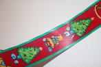 Rol kerst lint 32mm - Rood/groen kerstboom beer #2996, Hobby en Vrije tijd, Naaien en Fournituren, Nieuw, Ophalen of Verzenden