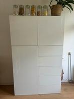 Witte kast, 25 tot 50 cm, Gebruikt, Ophalen of Verzenden, 200 cm of meer