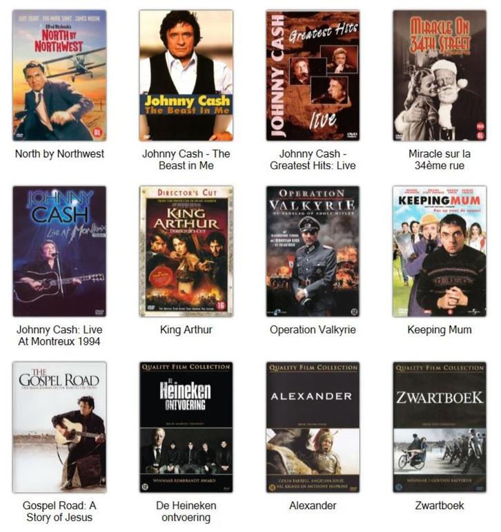 Top-selectie dvd’s & blu-rays … deel 7, Cd's en Dvd's, Dvd's | Overige Dvd's, Zo goed als nieuw, Alle leeftijden, Ophalen of Verzenden