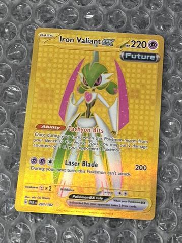 Gold Iron Valiant ex 261/182 Paradox Rift Hyper Rare Scarle beschikbaar voor biedingen