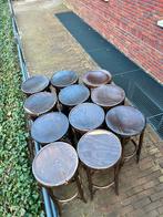 Originele houten Thonet barkrukken met beschadigingen, Huis en Inrichting, Barkrukken, 60 tot 90 cm, 5 krukken of meer, Gebruikt