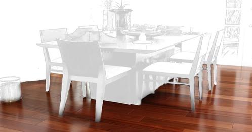 Prachtige exclusieve hardhouten mahonie vloer, >55 m2, Doe-het-zelf en Verbouw, Vloerdelen en Plavuizen, Gebruikt, Parket, Hout