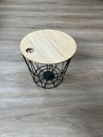 Bijzettafel draadmand - Opbergmand, Ophalen, Minder dan 55 cm, Metaal of Aluminium, Rond