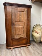 18e-eeuwse eikenhouten eendeurs kast antiek brocante, Antiek en Kunst, Ophalen