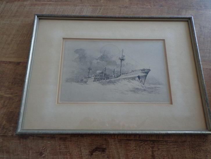 Ets van Maarten Langbroek "Prins Willem van Oranje", Antiek en Kunst, Kunst | Etsen en Gravures, Ophalen of Verzenden