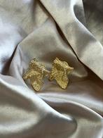 Oorbellen ruit goud kleur, Verzenden, Nieuw, Goud