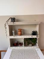 Antiek vintage wandkastje (geverft), Huis en Inrichting, Kasten | Wandmeubels, Ophalen, Zo goed als nieuw, Minder dan 150 cm, Minder dan 100 cm