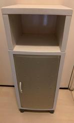 Smal badkamer kastje kunststof, Huis en Inrichting, Badkamer | Badkamermeubels, Ophalen, (Half)hoge kast, Minder dan 50 cm, Zo goed als nieuw