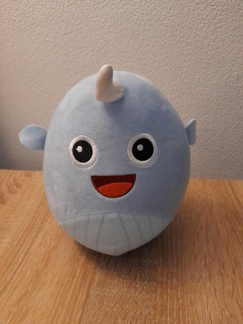 Lichtblauwe Knuffel met Hoorntje, Kinderen en Baby's, Speelgoed | Knuffels en Pluche, Zo goed als nieuw, Overige typen, Verzenden