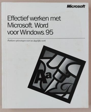 Effectief werken met Microsoft Word voor Windows 95 beschikbaar voor biedingen