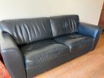Lederen bankstel donker blauw 2,5 zits, Huis en Inrichting, Banken | Bankstellen, Ophalen, Gebruikt, 150 tot 200 cm, Driepersoons
