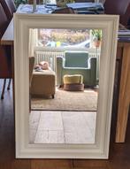Spiegel met witte rand 90x60cm klassiek, Huis en Inrichting, Minder dan 100 cm, Rechthoekig, Zo goed als nieuw, 50 tot 75 cm