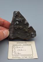 Galeniet - Olkusz Mine, Polen (met label), Ophalen of Verzenden, Mineraal