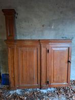 Eiken onderdelen uit een kerk., Ophalen, Gebruikt, Minder dan 80 cm, Glas in lood