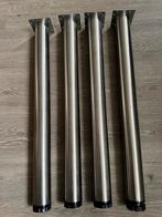 Verstelbare Tafelpoten - 4 stuks, Huis en Inrichting, Tafelonderdelen, Tafelpoot, 50 tot 100 cm, Rond, Nieuw