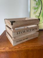Houten kistje - storage box - opbergen, Minder dan 50 cm, Nieuw, Minder dan 50 cm, Ophalen of Verzenden