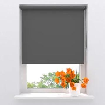 Grijs Rolgordijn 60 tot 200cm breed Nieuw in doos!! beschikbaar voor biedingen