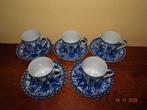 5 Chinese Lange Lijs mokka kop en schotels, Huis en Inrichting, Keuken | Servies, Ophalen of Verzenden, Zo goed als nieuw, Overige stijlen