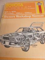 Haynes Toyota Corolla vraagbaak werkplaats handboek 1975 78, Ophalen of Verzenden
