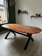 Ovale Houten Tafel - Zo Goed Als Nieuw!, Huis en Inrichting, Tafels | Eettafels, Ophalen, 100 tot 150 cm, Zo goed als nieuw, Vijf personen of meer