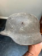 Duitse camo helm hetkkmst zaltbommel, Verzamelen, Ophalen of Verzenden, Duitsland, Helm of Baret