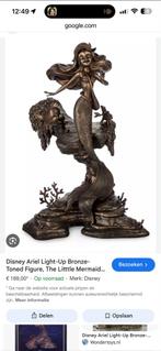 Bronzen Ariel beeld - Kleine Zeemeermin met lichtjes, Ophalen of Verzenden