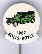 1907 ROLLS-ROYCE groen op blik oldtimer auto speldje( C_219a, Verzenden, Zo goed als nieuw, Transport, Speldje of Pin