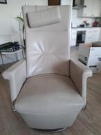 Relax fauteuil, draaibaar, materiaal: leer met rvs, Ophalen, Minder dan 75 cm, Leer, Zo goed als nieuw