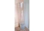 Mica Decorations Casy frosted conische vaas -70x19 cm, Ophalen, Glas, 50 tot 75 cm