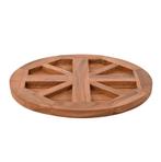 Teakhouten tafelblad rond 50 cm, Ophalen of Verzenden, Nieuw, Rond, Teakhout