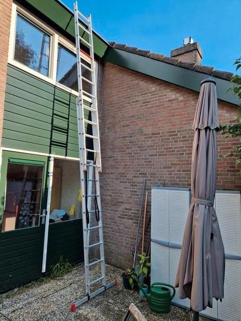 Altrex Home&Garden Economy 2x12 schuifladder, Doe-het-zelf en Verbouw, Ladders en Trappen, Gebruikt, 4 meter of meer, Ophalen