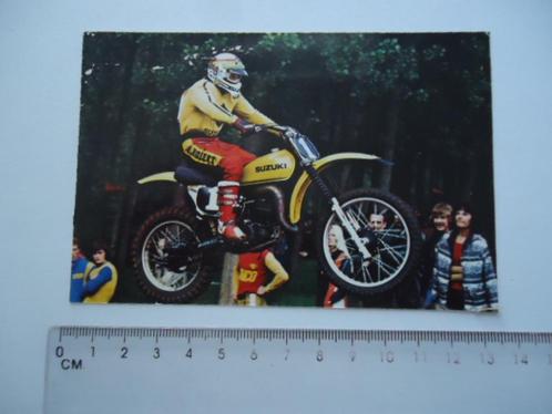 Opgeplakte sticker Motorcross vintage 1976 A Raiert suzuki, Verzamelen, Stickers, Gebruikt, Bedrijf of Vereniging, Verzenden