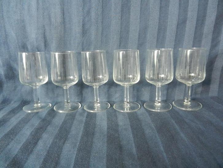 6 glazen Copier Leerdam servies Atlanta port glas h 11,7 cm1, Antiek en Kunst, Antiek | Glas en Kristal, Ophalen of Verzenden