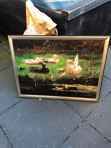 Schilderij Eendjes - Toon van Asten beschikbaar voor biedingen