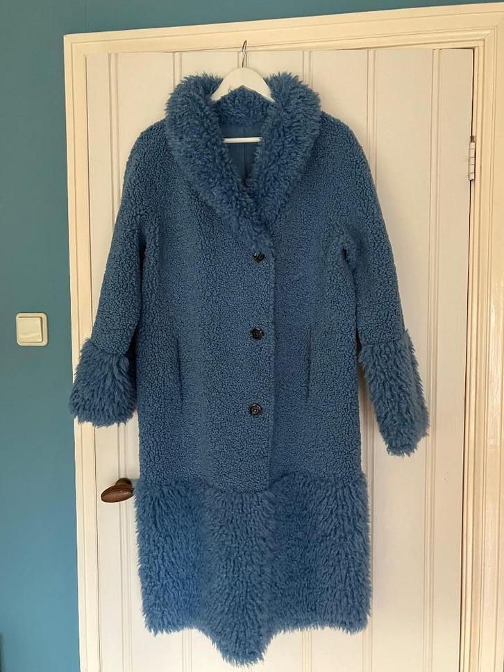 Winterjas, 2 kanten draagbaar, Kleding | Dames, Jassen | Winter, Zo goed als nieuw, Maat 42/44 (L), Blauw, Ophalen of Verzenden