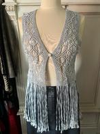 gehaakt tuniek in zilverkleur, Kleding | Dames, Blouses en Tunieken, Ophalen of Verzenden, Zo goed als nieuw, Maat 38/40 (M), Overige kleuren